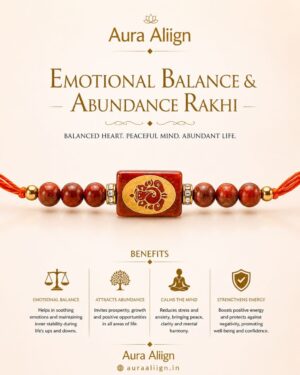 Emotional Balance & Abundance Crystal Rakhi