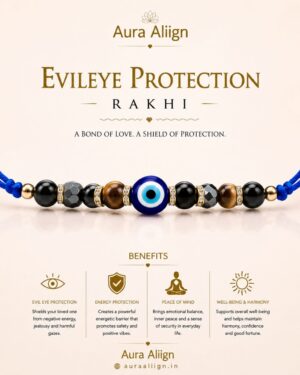 Evil Eye Protection Crystal Rakhi